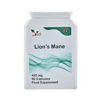 VED Ved Lion’s Mane Supplement 450mg, Lion's Mane Mushroom 15:1 Extract 90 Capsule (3 Months Supply)