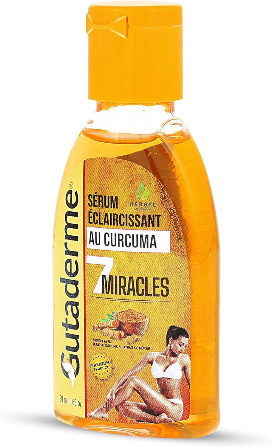 Turmeric Skin Brightening Body Serum Provide Provides Skin Brighten, Smoothen, Soft & Clean (Pack of 1, 50 ml)