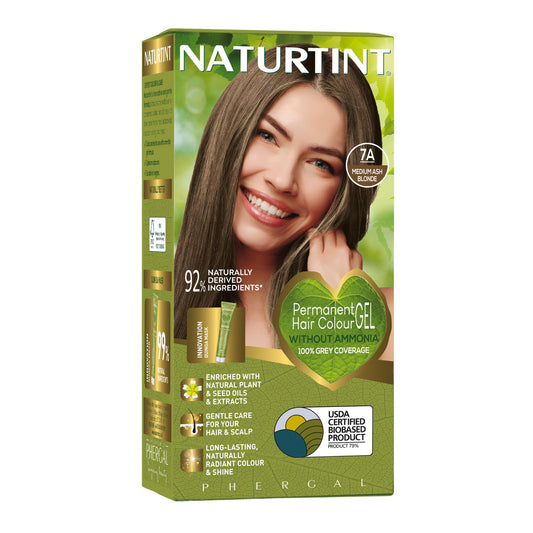 NATURTINT Naturtint Permanent Hair Colour Gel - 7A Medium Ash Blonde (170ml)