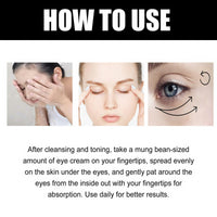 Fankayi Caffeine Eye Cream for Dark Circles and Puffy Eyes,Hyaluronic Acid Under Eye Cream for Dark Circles and Puffiness Anti Aging,E-ye Cr-eam for Lines and Wrinkles and Da-rk Cir-cles