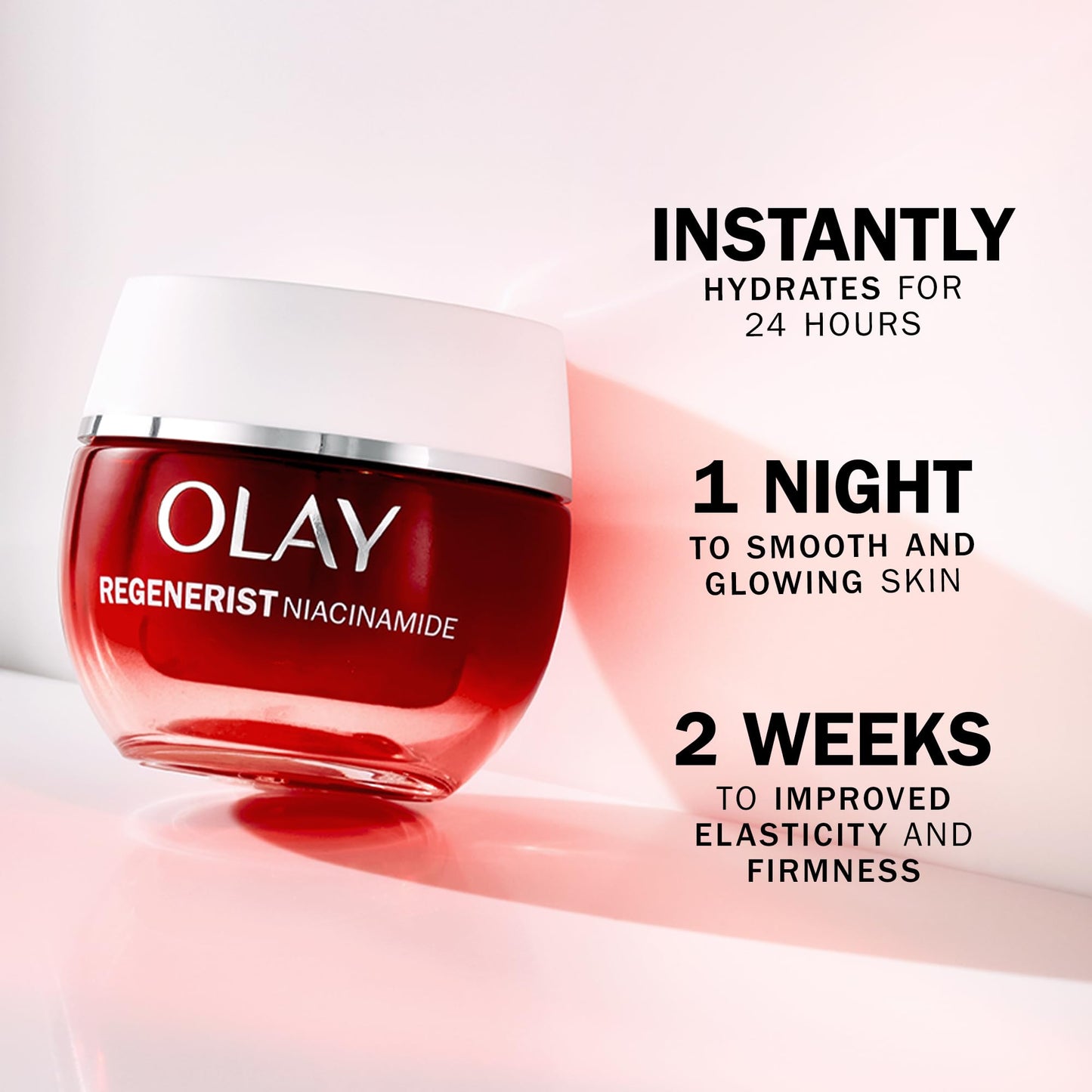 Olay Regenerist Niacinamide Night Cream Face Moisturiser, Skincare with Niacinamide 99% Purity, Antioxidant Vitamin E and Shea Butter. Anti Aging Skin Care: Renews, Firms and Hydrates. 50ml