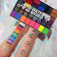 Xinyig Face Painting Kit,42 Colors Professional Face Painting Kit,Safe Body Painting for Carnival,Colourful Body Paint Colours,Neon Face Paints Glow in Dark,Fancy Dress Face Paints,Face Paint for Festival