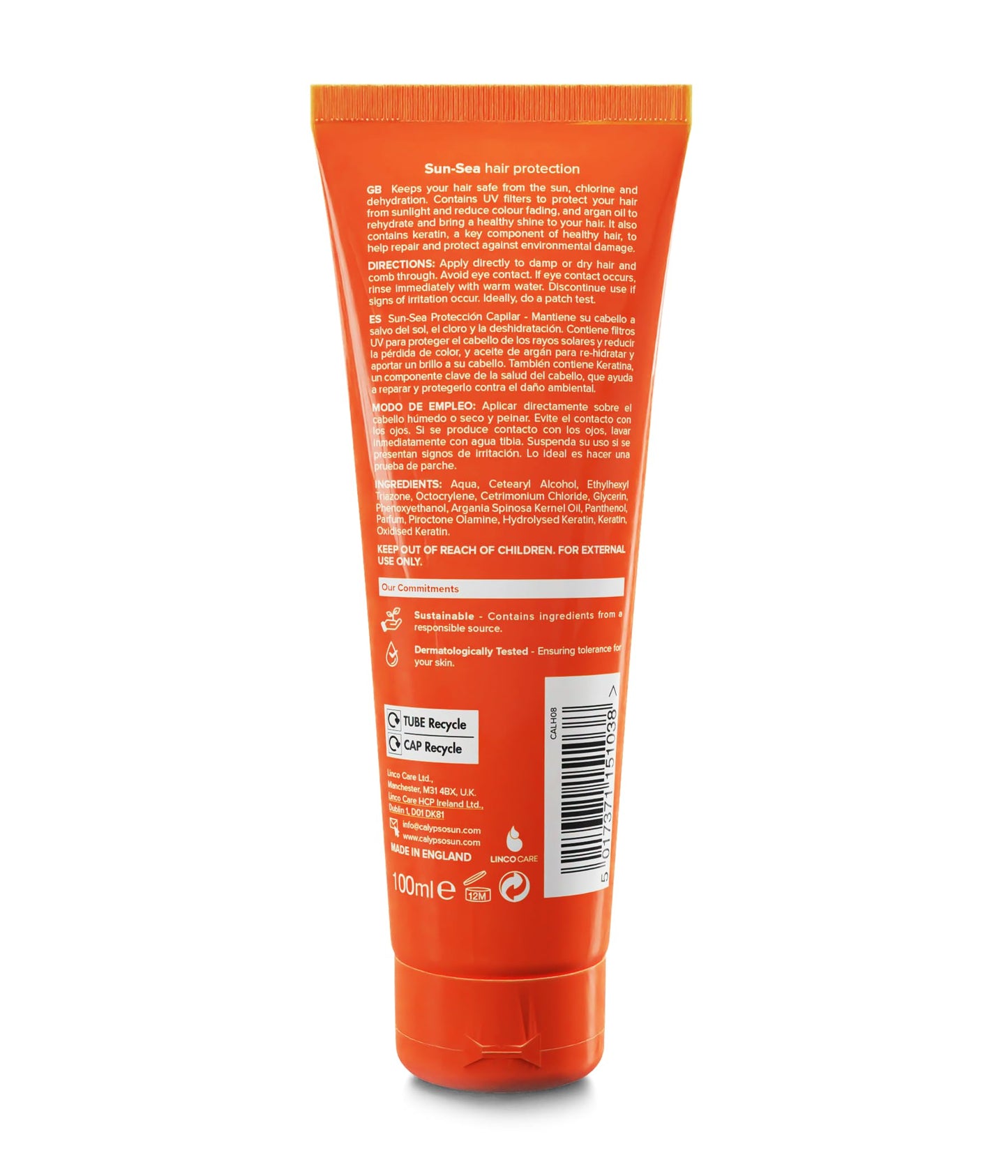 Calypso Sun-Sea Hair Protection - Multipack 2 × 100ml ǀ Contains Argan Oil, Chlorine and Dehydration Protector