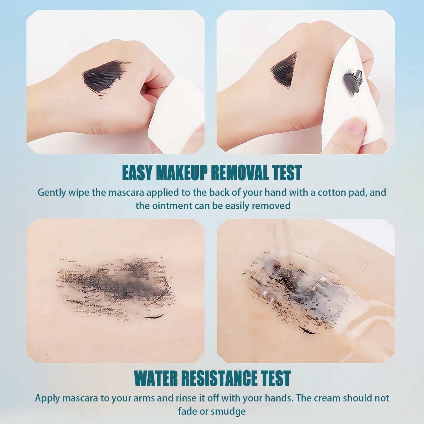 Coloroom Ultra Fine Waterproof Mascara for Short Eyelashes, Skinny Black Mascara, Lengthening & Thickening Mascaras, Catches Tiny Lashes
