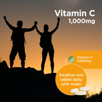 healthspan Healthspan Vitamin C 1,000mg (10 Months' Supply) | Support Your Immune Health | Reduces Tiredness & Fatigue and Supports Joint, Skin & Bone Health | Vegan
