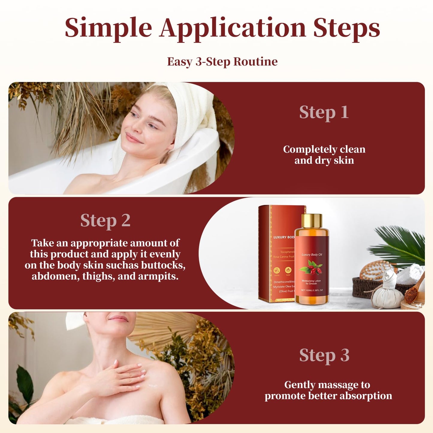 KoolShiro Magic Luxury Body Oil, 100ml magic body oil firming, Collagen Lifting Oil, Natural Body Moisturizing Oil, Firming Body Lotion for Women