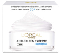 L'Oréal Paris Moisturising Care for the Face, Nourishing Anti-Ageing Cream with Collagen Biospheres, Reduces Wrinkles and Moisturises 24H Anti-Wrinkle Expert 35+, 1 x 50 ml