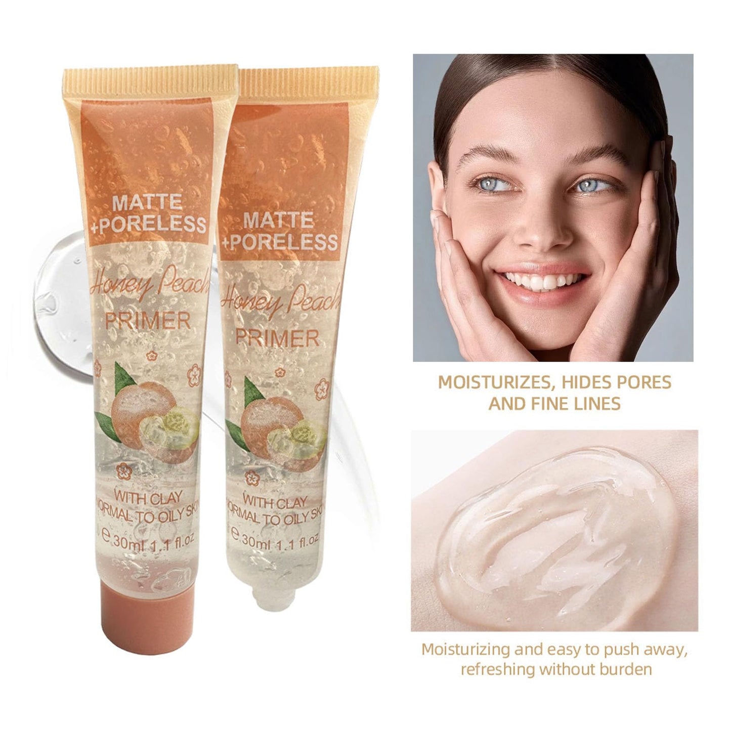 LYNTYAOU Face Primer, Matte Oil-control Long Lasting Makeup Foundation Primer, Smooth Skin Tone & Oil Control, Pore Primer Under Foundation, Clear Makeup Base Priming Formula