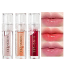 GEEWHILE Moisturizing Lip Gloss Set 3Pcs Lip Glow Oil Set Plumping Lip Gloss, Hyaluronic Moisturizing Lip Balm Shimmer Hydrating Lip Gloss, Long Lasting Moisturizing Non-Stick Lip Oil for Women and Girls
