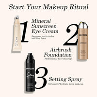 KYDA Mineral Sunscreen Eye Cream, Packaging Upgrade, 3-in-1 Anti-Aging Under Eye Cream for Dark Circle and Fine Lines, SPF 35, Light