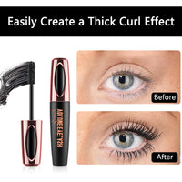 AmiCera Mascara Black, Volume and Length Waterproof Mascara for Older Women, Long Lasting Smudge-proof Hypoallergenic Clump-Free, All Day Natural Looking, Korean 4D Silk Fiber Lash
