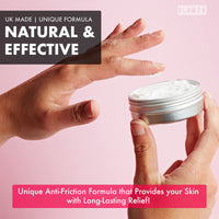 Glamza Chamois Cream GLAMZA ‘Chub Rub’ Anti Chafing Cream & Pair of Thigh Bands for Men & Women - Prevents Chaffing for Cyclists, Runners and More 50ml (Size E (62-70cm))
