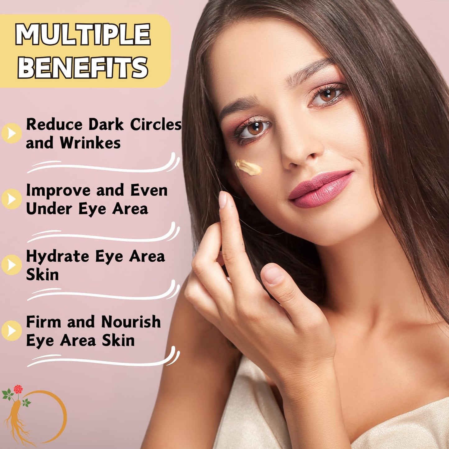 Revive Eye Serum: Ginseng + Retinal, Advanced Eye Cream for Dark Circles And Puffy Eyes, Hydrating Anti Wrinkle Eye Creams, Eyes Cream Anti Aging for Wonen&Men, Korean Skincare, 30ml
