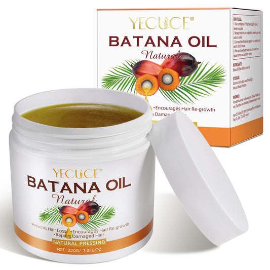 Uruses Raw Batana Oil for Hair Growth, Miracle Oil from Honduras Reduce Hair Loss and Split Ends, Repair Damaged Hair and Scalp and Enhance Hair Strength for Men & Women - 7.76 OZ
