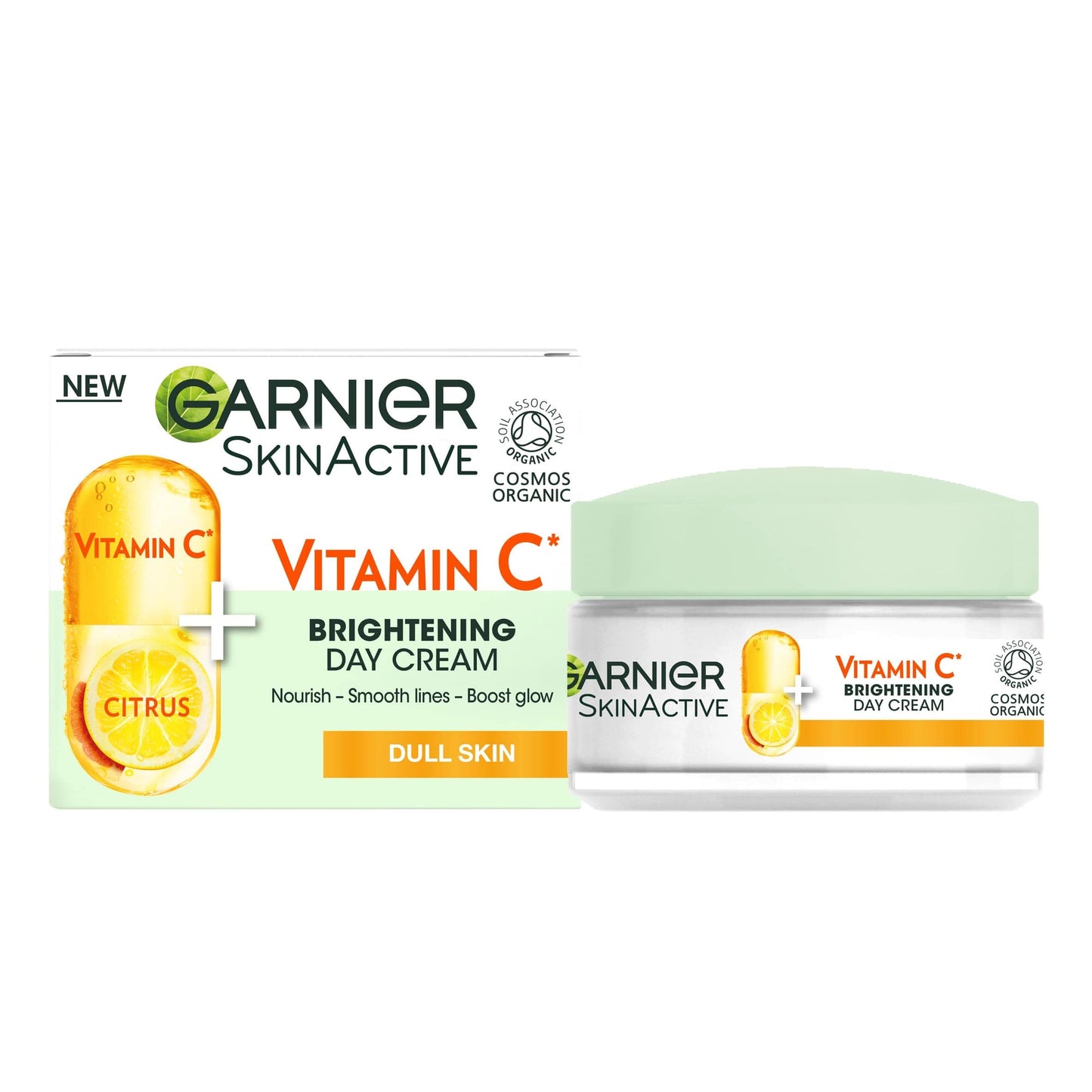 Garnier Vitamin C Brightening Day Cream 50ml, Face Moisturiser to Nourish Skin, Smooth Lines & Boost Glow, With Vitamin C and Super Citrus For Radiant, Healthy Skin