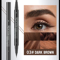 CTUBLIAUNX Eyebrow Pencil Dark Brown, Smudge-proof Eyebrow Pencil with 2 Fork Tip and Precise Brush-Tip, Waterproof Eye Brow Pen Instantly Creating Natural 3D Beauty Brow for Makeup Starter