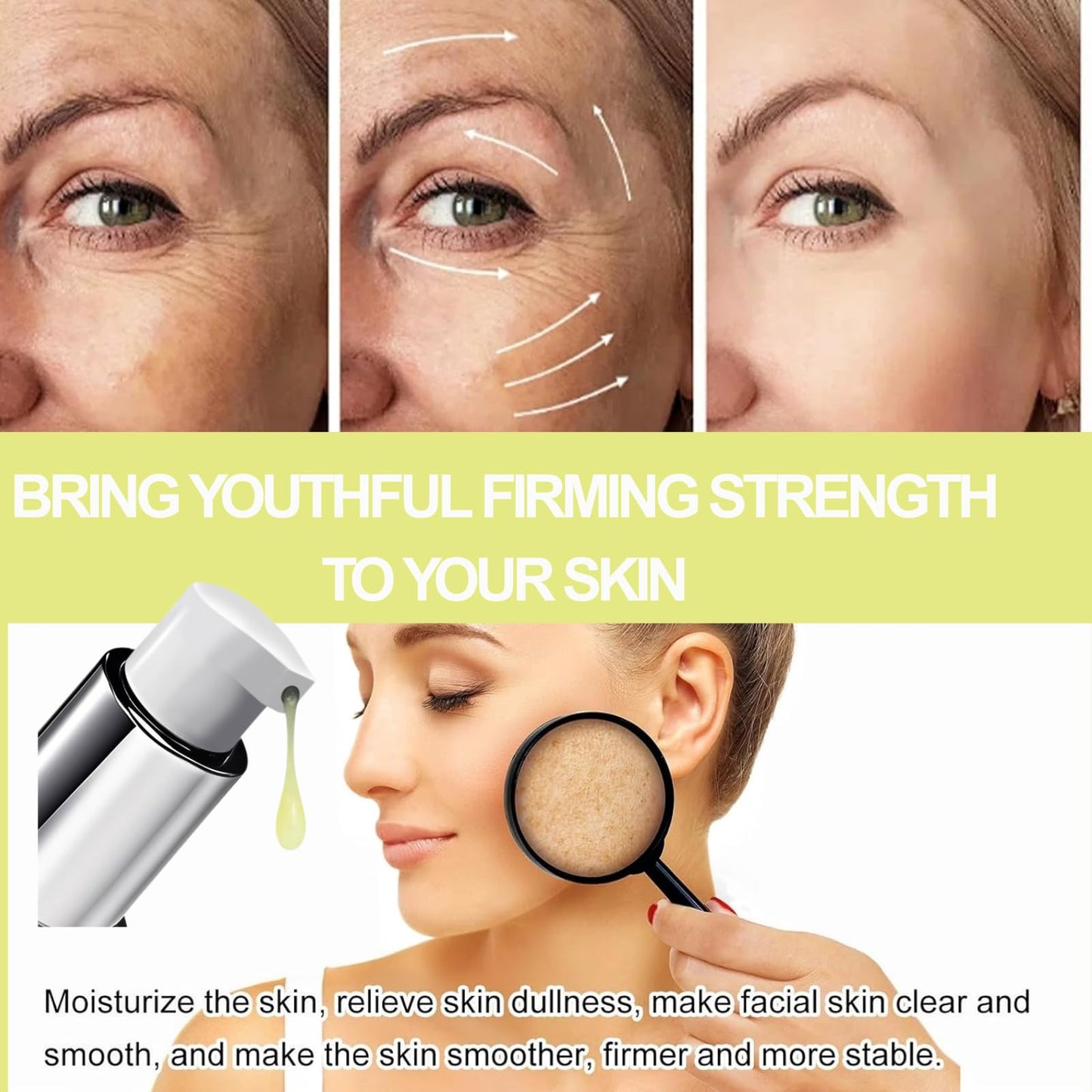Tongyend 2PCS Retinal Shot Tightening Booster,Retinol Shot Tightening Serums,Retinol Serum for Face,Hydrating Facial Serums,Face Firming Cream,Anti Wrinkle Serum,15ml