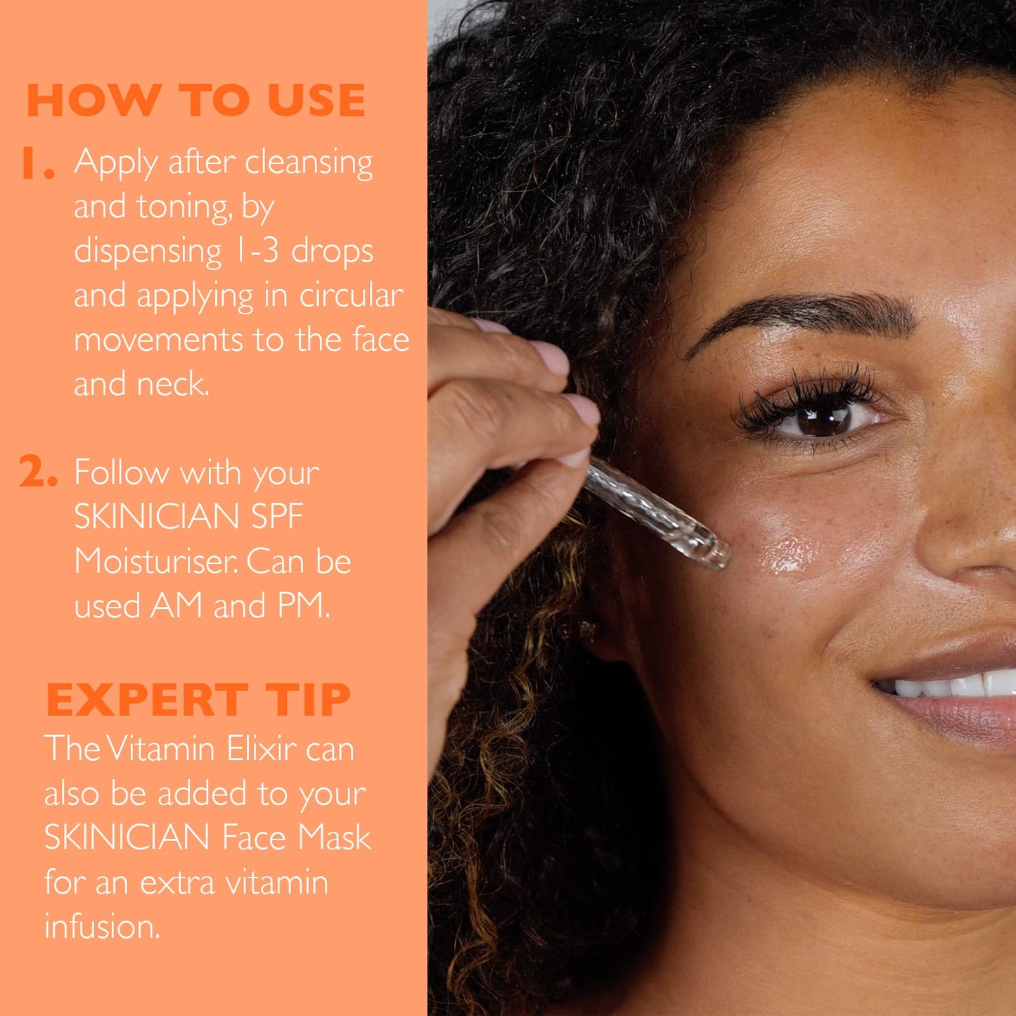 SKINICIAN Vitamin C Elixir 15ml - Anti Wrinkle & Brightening Face Serum with Avocado Oil - Collagen-Boosting Vitamin C Serum for Radiant, Plump Skin - Reduces Age Spots & Fine Lines