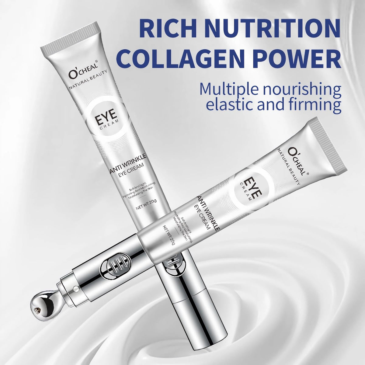 mercham Anti Wrinkle Eye Cream, Electric Under Eye Cream for Dark Circles Puffy Eye