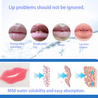 Mori Kamei 15pieces of collagen crystal lip mask nourish, moisturize, protect lips, resist aging, exfoliate skin, prevent chapped and dry skin and other problems (pink)