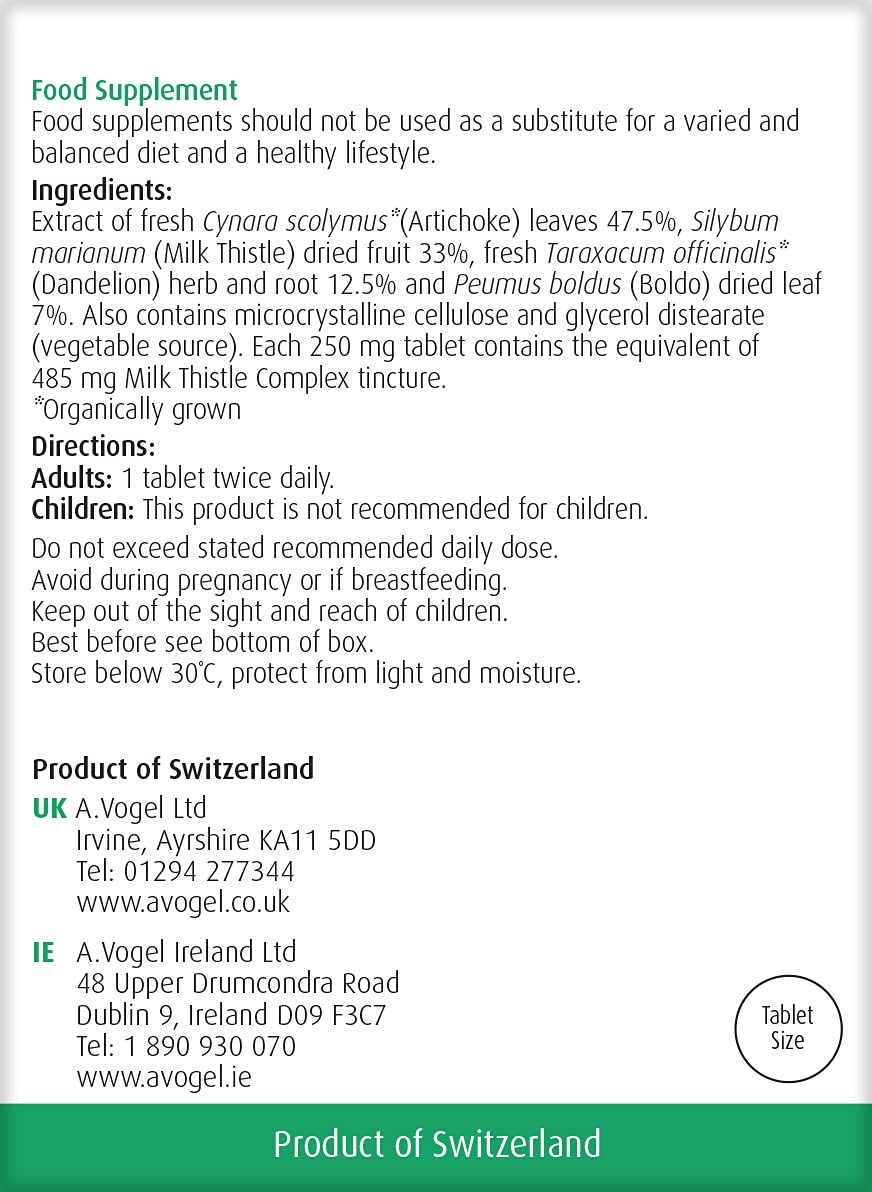 A.Vogel Milk Thistle Complex Tablets (60)