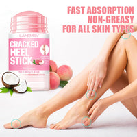 Cracked Heel Repair Stick Foot Cream with Peach Scent Heel Balm Stick Peach Foot Moisturiser Cream for Dry Cracked Feet Knees Hands Elbows Foot Care for Men and Women 40g