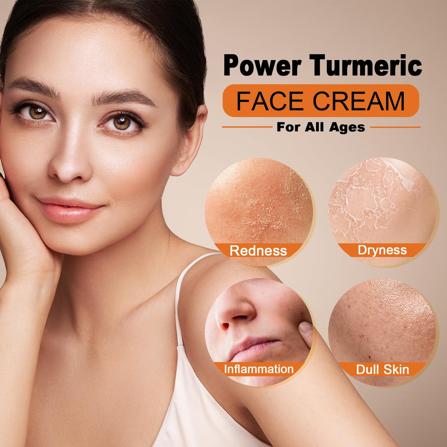 ThamGlow Turmeric Face Cream For Women, Pigmentation Removal Cream, Dark Spot Remover For Face – Hydrating Calming Formula, Soothes Redness, Balances Oil, Nourishes Dry & Sensitive Complexions