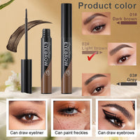 HAORQEE Eyebrow Tint Tattoo Brow Peel off, Brow Tint Brown Eyebrow Gel Semi-Permanent Colour Eyebrow Tattoo Brow Dye, Waterproof Long-Lasting Natural Eye Brow Makeup for Women (Light Brown)