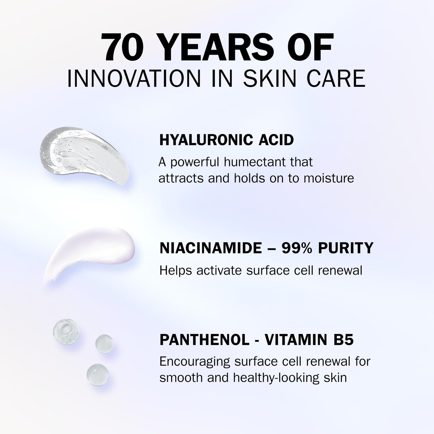 Olay Hyaluronic Acid Face Moisturiser Day Gel Cream, Skincare with Niacinamide 99% Purity and Vitamin B5 (Panthenol) Hydrating Skin Care: Plumps, Smooths, Hydrates Non Greasy, Non Sticky, 50ml