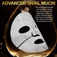 WINE LIP TINT Advanced Snail Mucin Glass Glow Hydrogel Face Masks - 4pcs,Collagen Face Mask - Anti Aging and Moisturizing Face Masks Skincare,for Acne Marks, Anti-Aging, Firming Skin