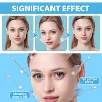 Katslyn 48 PCS Face Lift Tape Invisible Set,Neck Lift Tape, Invisible Face Lift Patches for Skin Tightening, Makeup Tools (String*8, Patches*40)