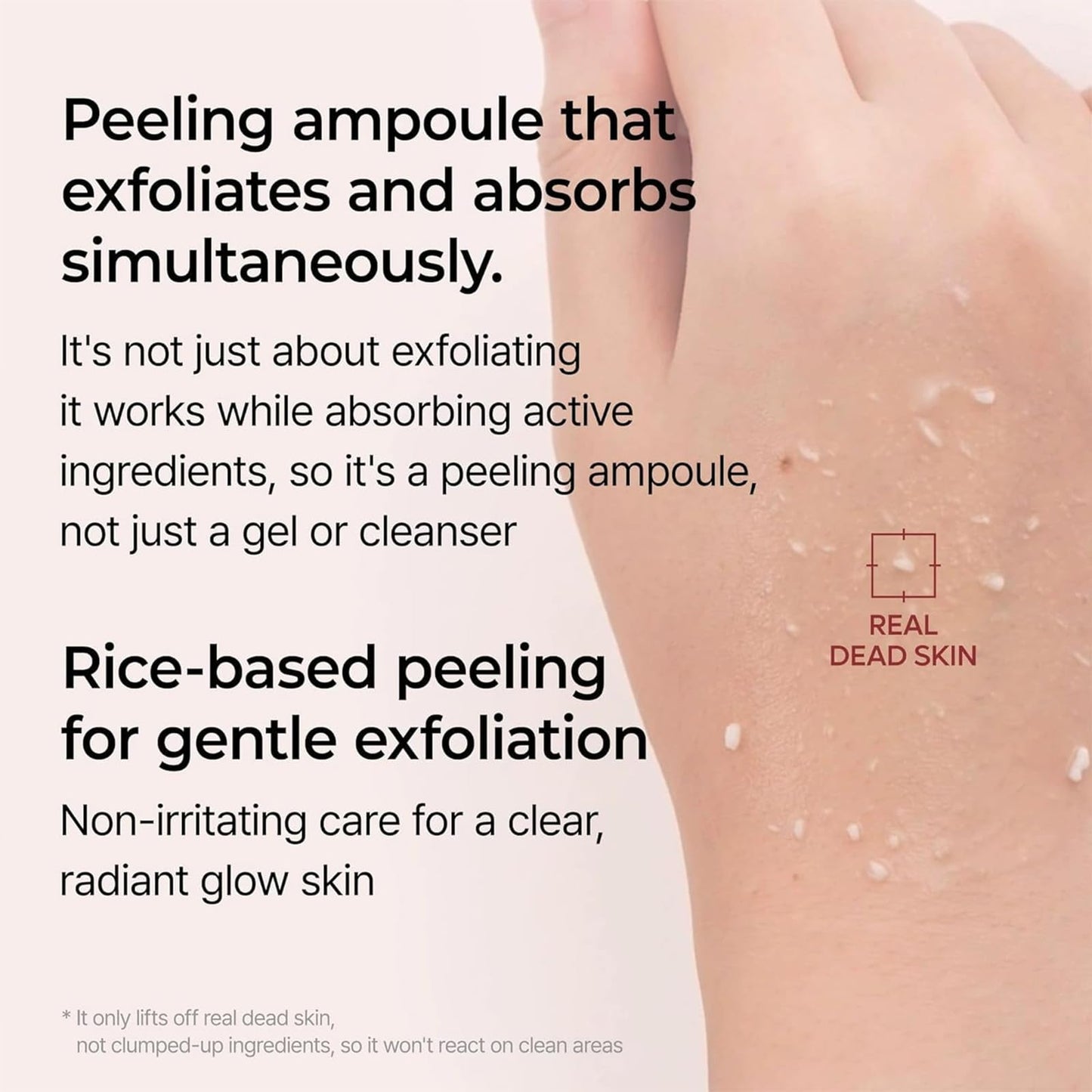 Black and White Rice Exfoliant, 2PC Peel Shot Glow Rice Ampoule Duo White Rice + Black Rice Ampoule, Face Body Exfoliator Dead Skin Remover for All Skin Types(30ML&30ML)