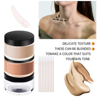 HERBINSOLS Tattoo Cover up Makeup Waterproof - 2 Colors Tattoo Concealer Full Coverage - Natural Body Makeup for Scars and Bruises - Bruise Cover up makeup for All Skin Tones(Light & Dark)