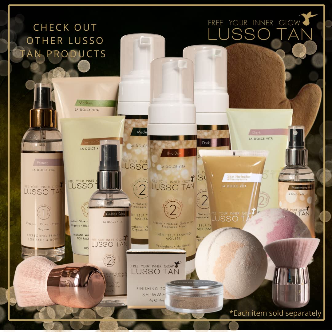 Tan Removing Bath Bomb for Pregnancy - Nourishes and softens Tightly Stretched Skin. Natural, Organic, Vegan and Cruelty-Free Pregnancy-Safe Tan Eraser from Lusso Tan Maternity Range