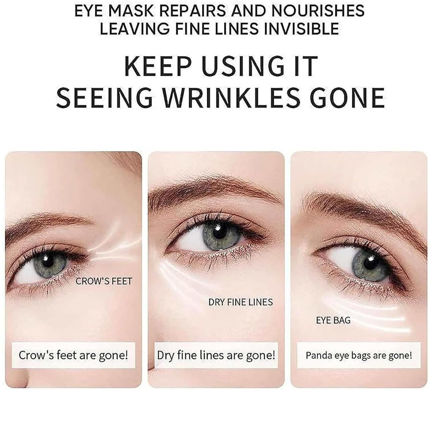 60 Pcs Under Eye Gel Patches for Puffy Eyes Dark Circles Eye Bags,Under Eye Masks, Dark Circles Under Eye Treatment Women,Anti-Wrinkle, Anti-Aging, Fine Lines and Wrinkles