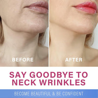 Neck Wrinkle Patches, High Elastic Neck Strips, Instant Tape for Lifting Loose Skin, Improve Fine Lines & Wrinkles, Advanced Anti Ageing Necks Wrinkles Pads 10 Count (Brown, Normal)