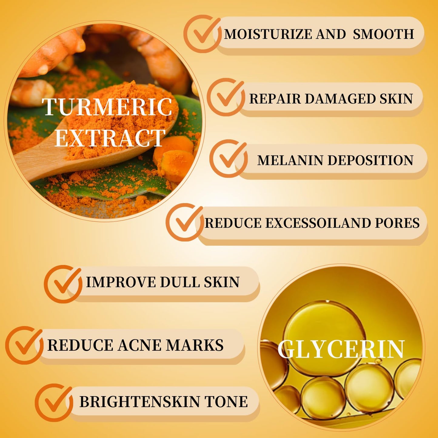 Turmeric Soap Bar - Kojic Acid Soap - Tumeric Soap for Cleansing - Dark Spot Corrector Remover - Natural Soap for Acne, Dark Spots, Hyperpigmentation, Smooth Skin(2pcs)