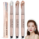 Allony Glitter Eyeshadow Stick, Cream Eyeshadow Stick, Pearlescent Double-Ended Eyeshadow Stick, Highly Pigmented, Smooth and Easy to Apply, Gold Eyeshadow for Golden Eye Makeup-178