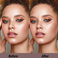 Ruojiar 2 Colors Freckle Pen Set,Faux Freckle Makeup Pen,Soft Dot Spot P/en for Natural Lif/elike Makeup,Easy to Color & Waterproof,Smooth Strokes,Smudge-free,Unique Round Tip Design(Gray+Coffee Brown)
