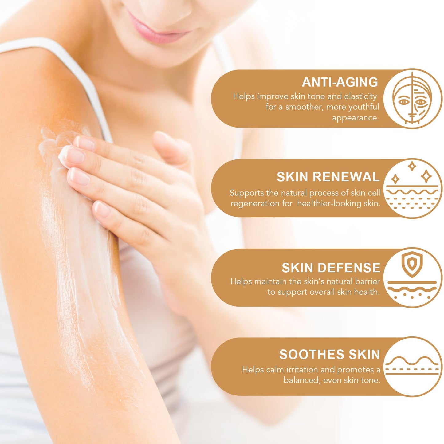 Generic Frankincense Oil Cream Lotion, 120g Frankincense Oil Cream Deep Soothing Skin, Hydration Anti-Aging, Enhance Skin Elasticity Massage Cream