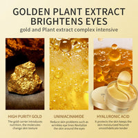 24 Gold Under Eye Masks, Gold Collagen Eye Masks for Puffy Eyes, Under Eye Gel Patches for Dark Circles, Anti Wrinkle, Skincare, Look Younger and Less Tired, Moisturize Your Skin