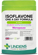 Lindens SOYA Isoflavones | 30 1-A-DayTablets | Red Clover, Kudzu, Menopause, Hormone Balance | Vegan Formula (1 Months Supply) | Made in The UK, Letterbox Friendly
