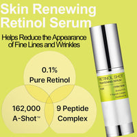 Tongyend 2PCS Retinal Shot Tightening Booster,Retinol Shot Tightening Serums,Retinol Serum for Face,Hydrating Facial Serums,Face Firming Cream,Anti Wrinkle Serum,15ml