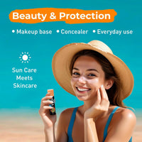Sun Zapper Light Skin Tone Original Zinc Stick SPF 50 + Zinc Oxide Mineral Sunblock Stick for Face