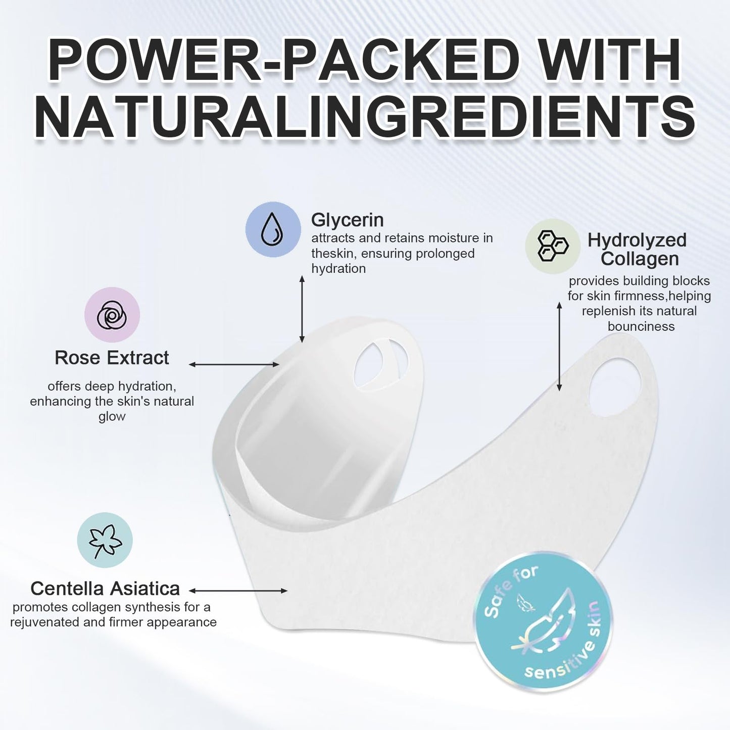 Chin Strap for Double Chin V Line Face Lifting Chin Mask Chin Strap with 2 Gel Mask Reusable Double Chin Lift Mask Breathable and Comfortable Used to Enhance the Jawline for Women Men