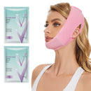 Bettinay double chin Lift Mask with 2 Gel Mask, Reusable V Line Face Lifting Chin Strap for Women Men