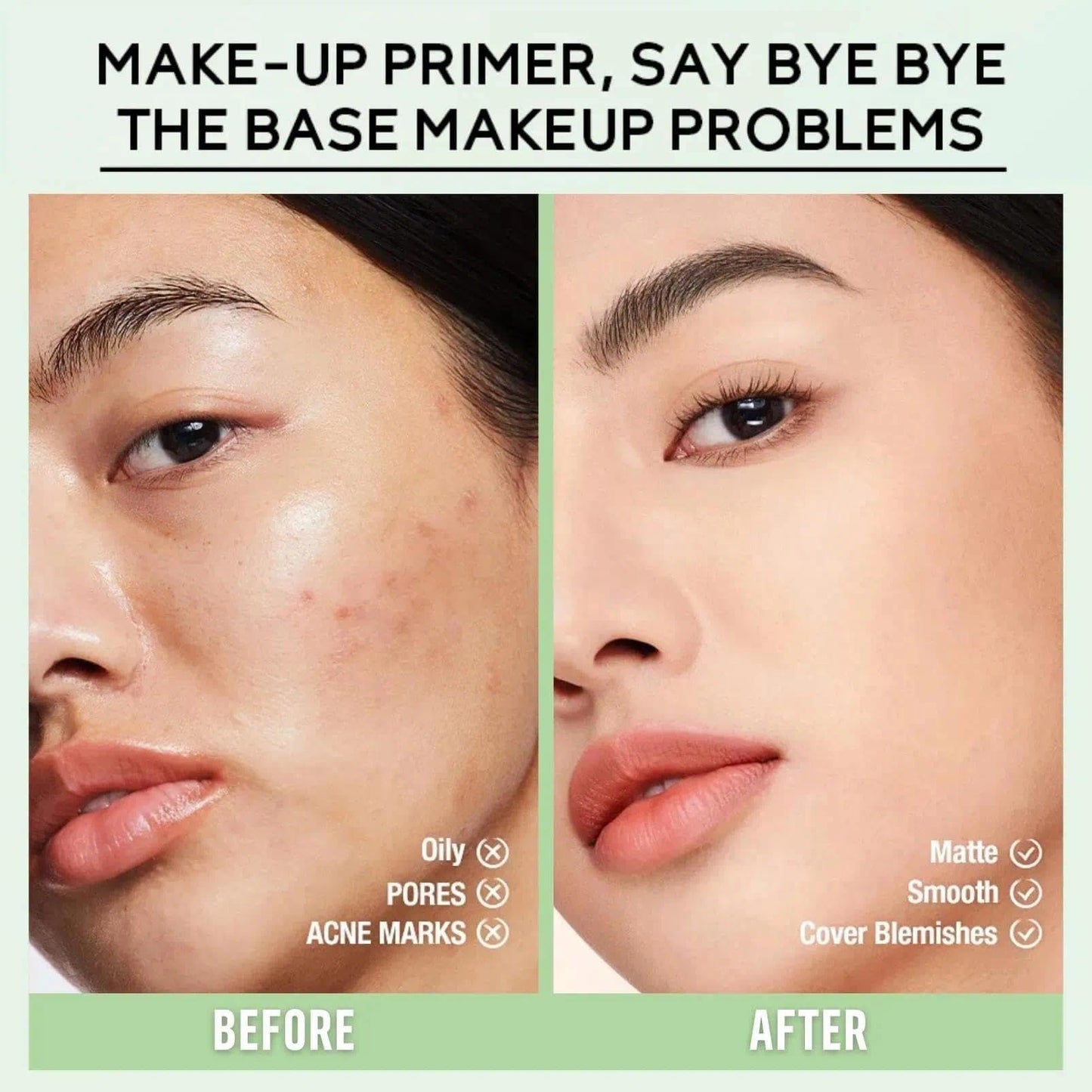 KKwoter Green Colour Corrector Primer Makeup, Anti-Redness Face Primer, Grips Makeup to Last, for Red & Blemished Skin, Pore Minimizer, Hydrating Make up Primer, Balance Skin Tone