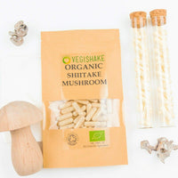 vegishake Organic Shiitake Mushroom HPMC Capsules polysaccharide terpenoid 600mg Vegan Halal Kosher (60 Capsules)