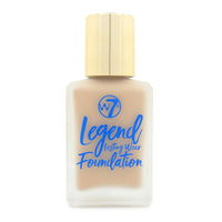 W7 Legend Foundation - Creamy Liquid Foundation for Poreless, Semi-Matte Medium Coverage - 28ml (Fresh Beige)