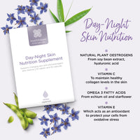 healthspan Healthspan Day-Night Skin Nutrition Supplement | Contains Soy Bean Extract & Omega 3 with Vitamins C & E | Skin Care | Vegetarian (30 Day Supply)